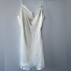 White Silk Dress